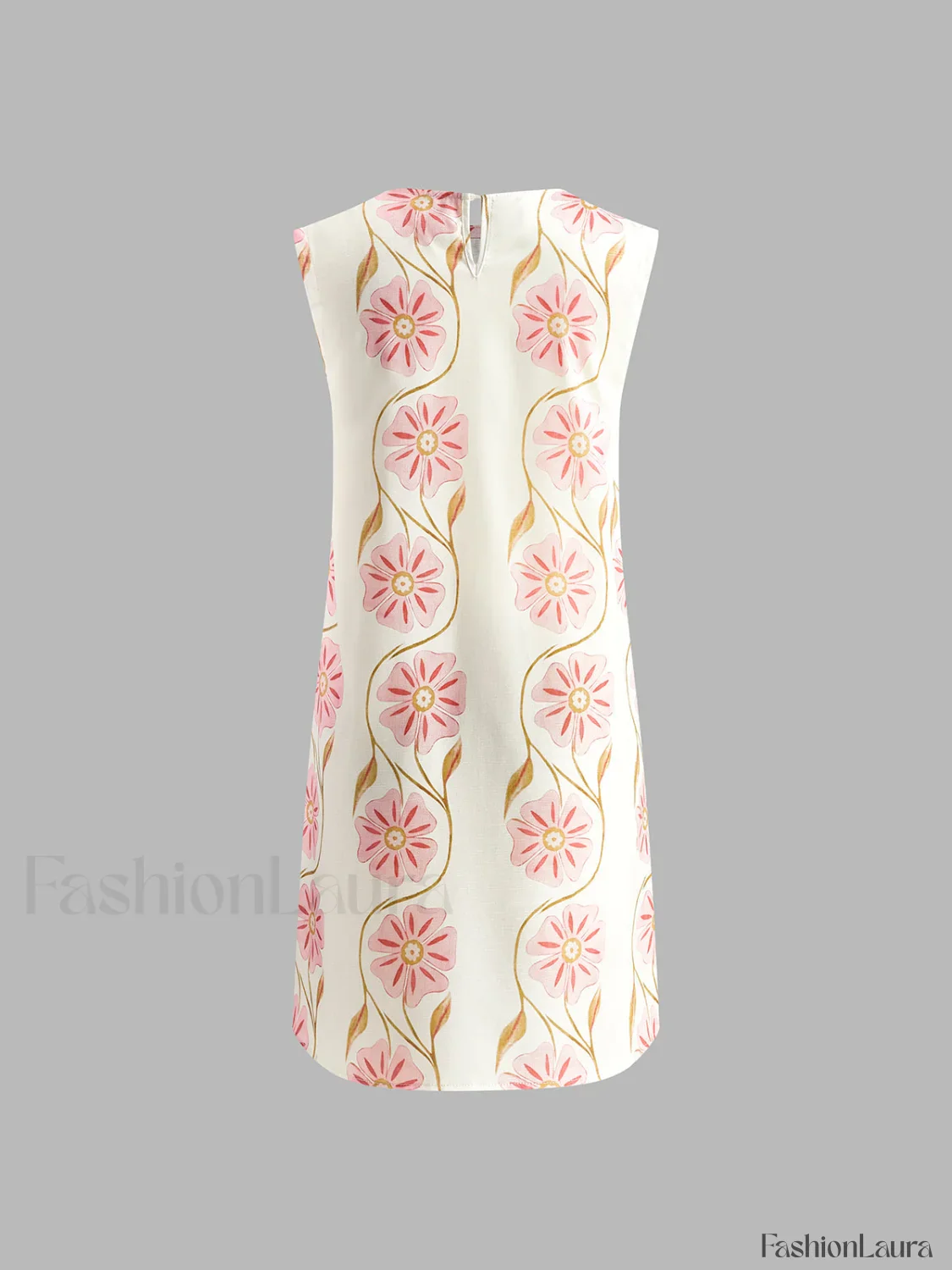 Romantic Print Sleeveless Mini  Dress - Image 19
