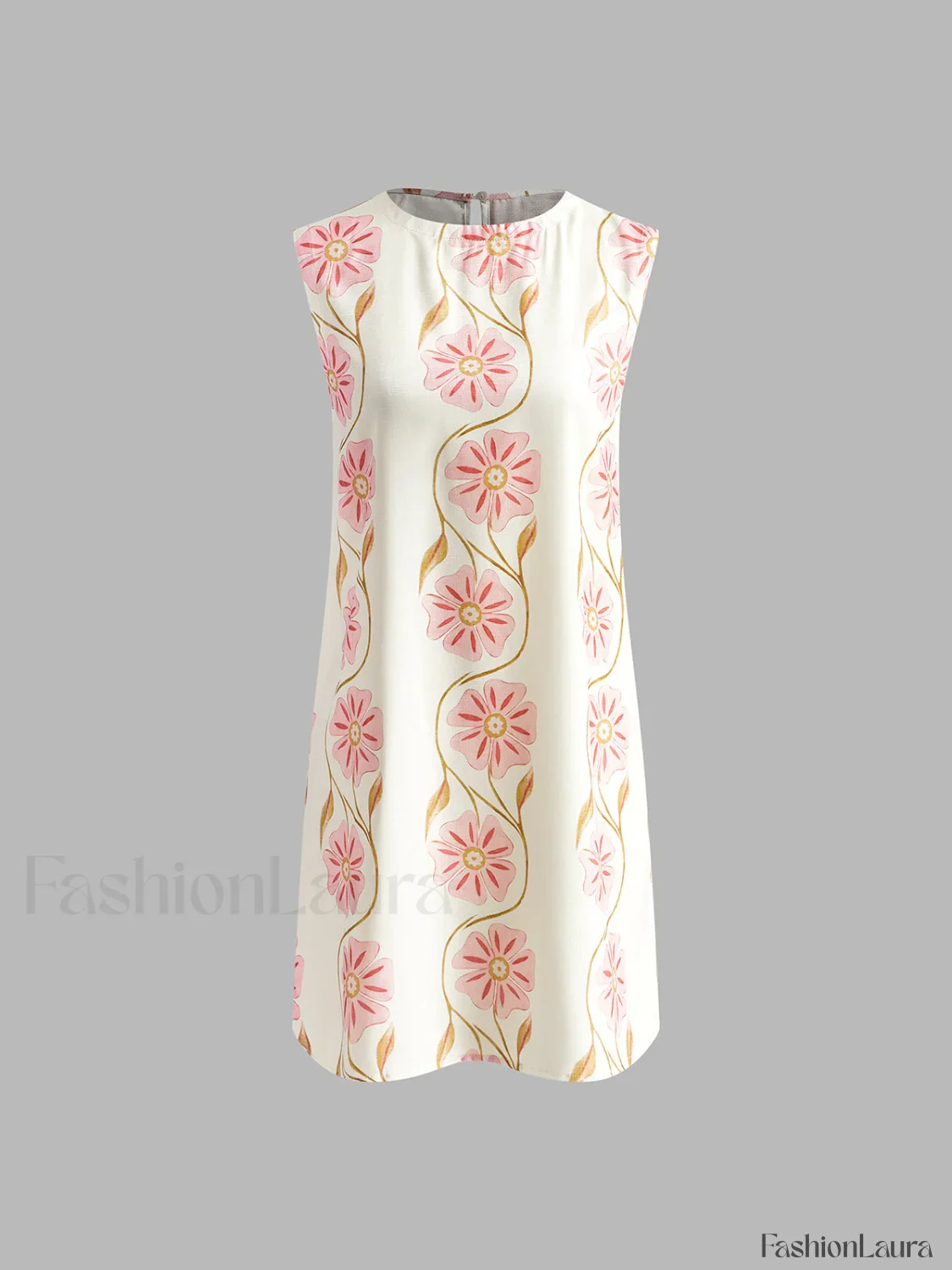 Romantic Print Sleeveless Mini  Dress - Image 20