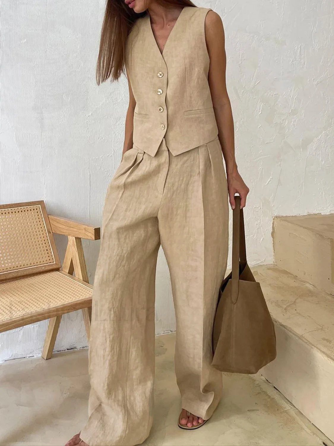 Cotton & Linen Pants Set - Image 16