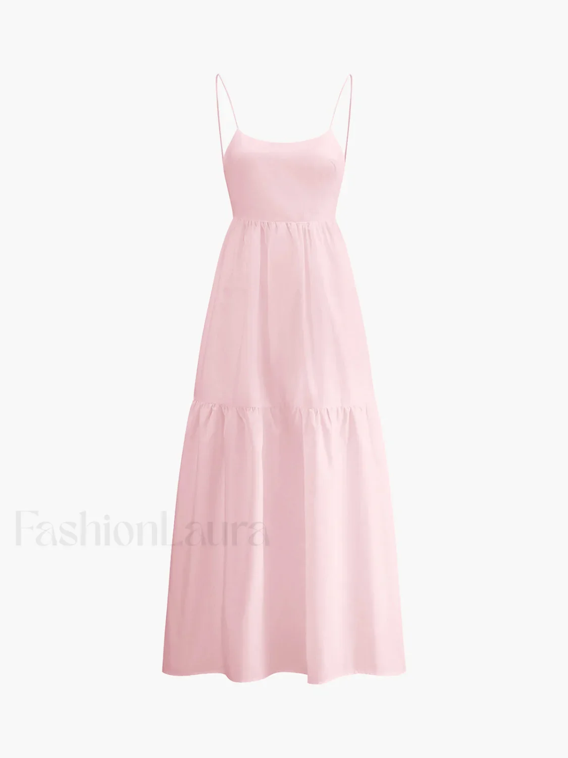 Solid Backless Long Dress - Image 7