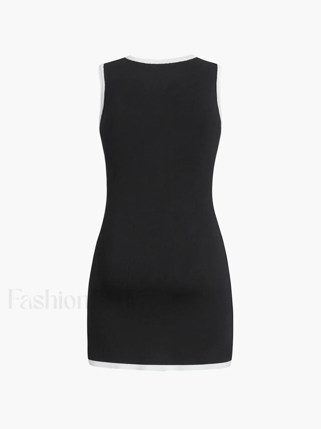 Multi Pocket Button Sleeveless Short Sweater Dress - Image 10
