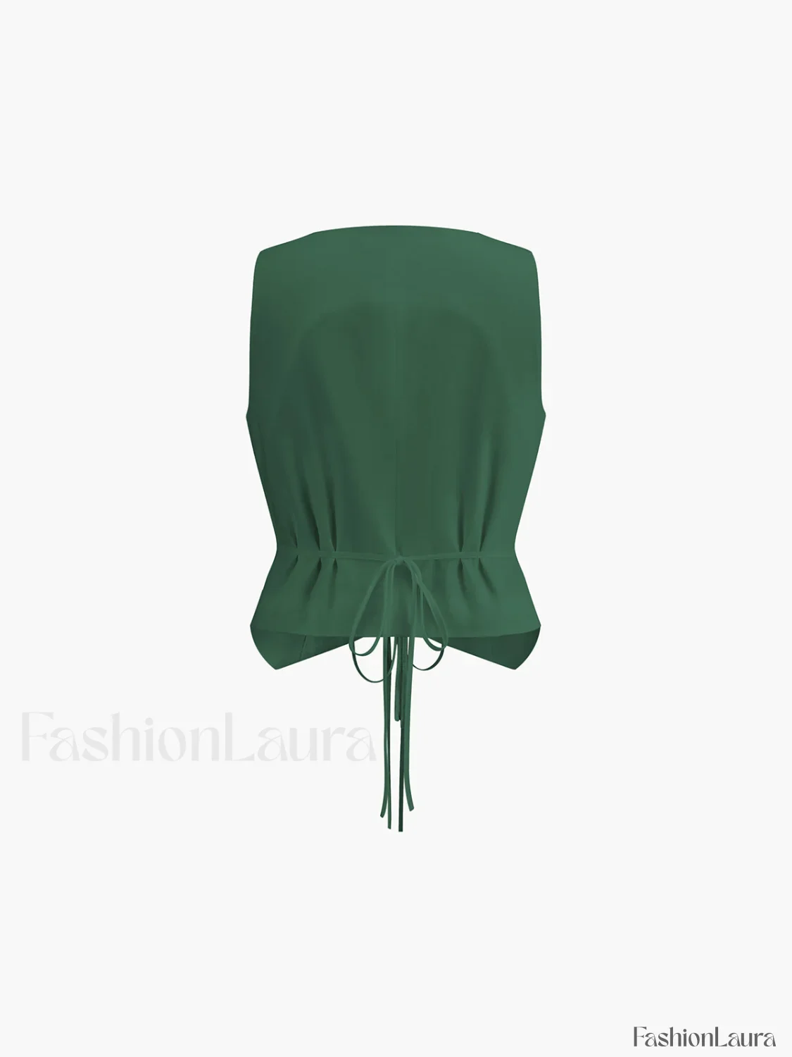 Cotton & Linen Tie-Detail Vest - Image 10