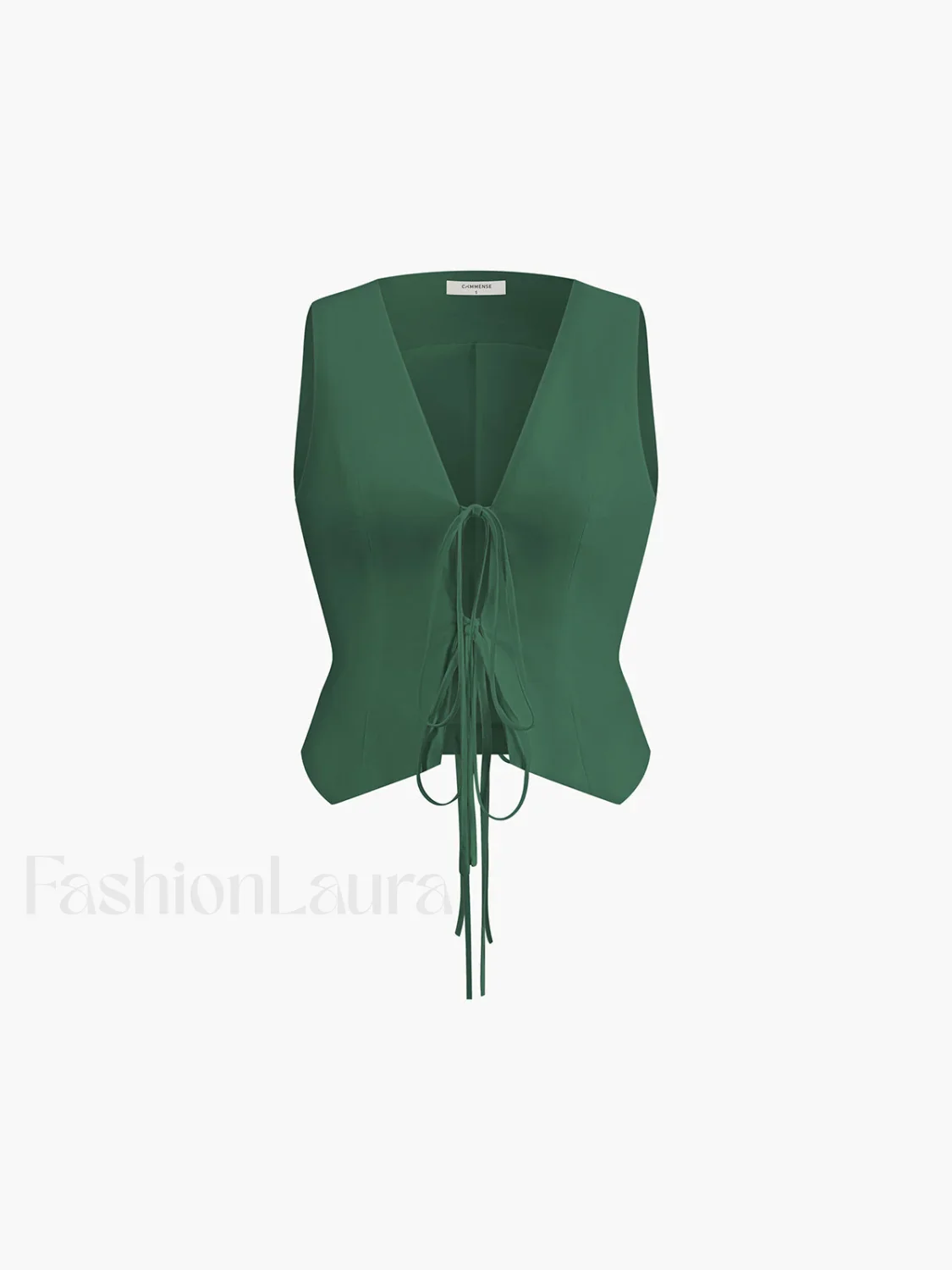 Cotton & Linen Tie-Detail Vest - Image 8