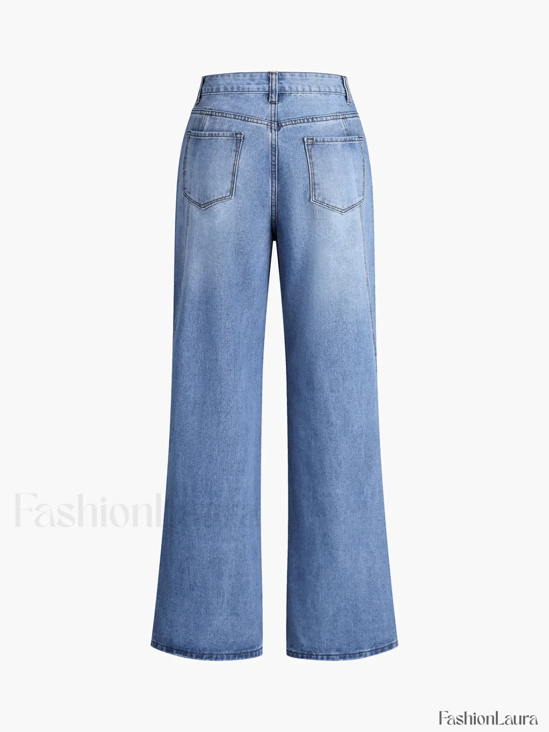 Vintage Denim Straight Leg Pants - Image 10
