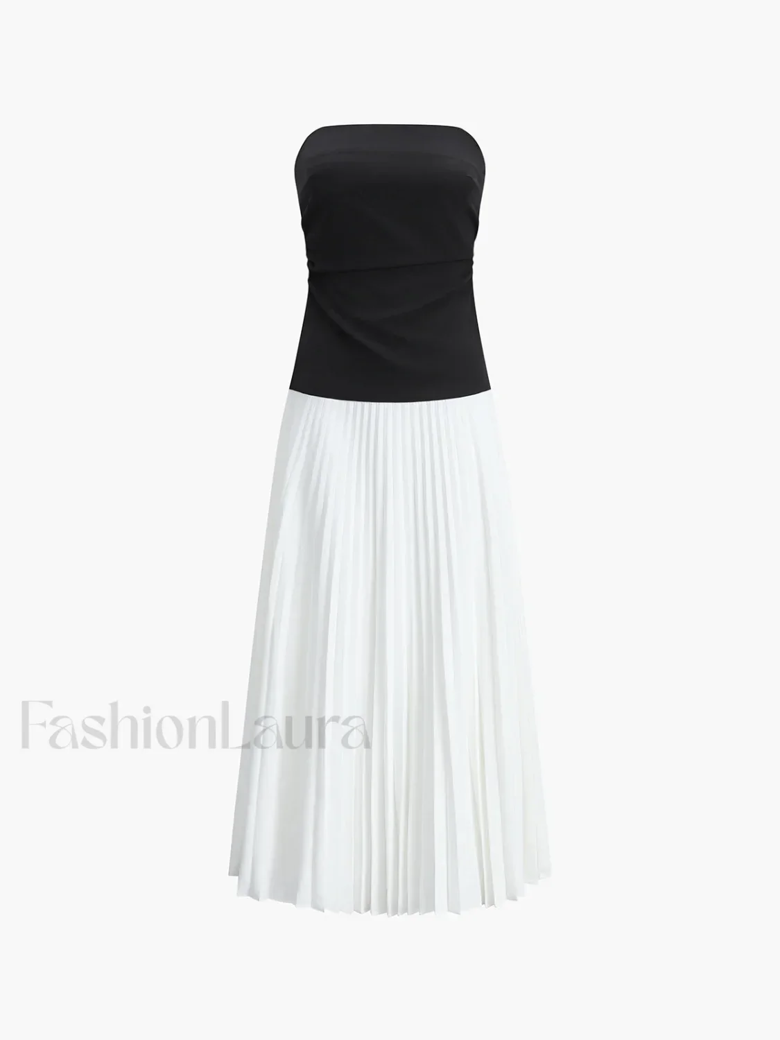 Sleeveless Pleated Long Dress - Image 5