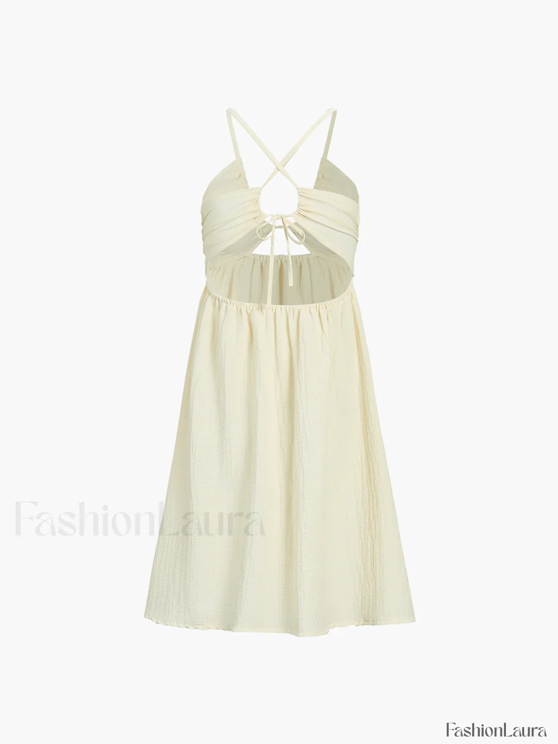 Backless Criss Cross Split Midi Dress - Image 14