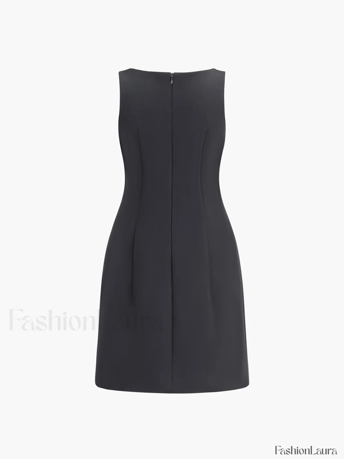 Suiting Sleeveless Short Dress - Image 23