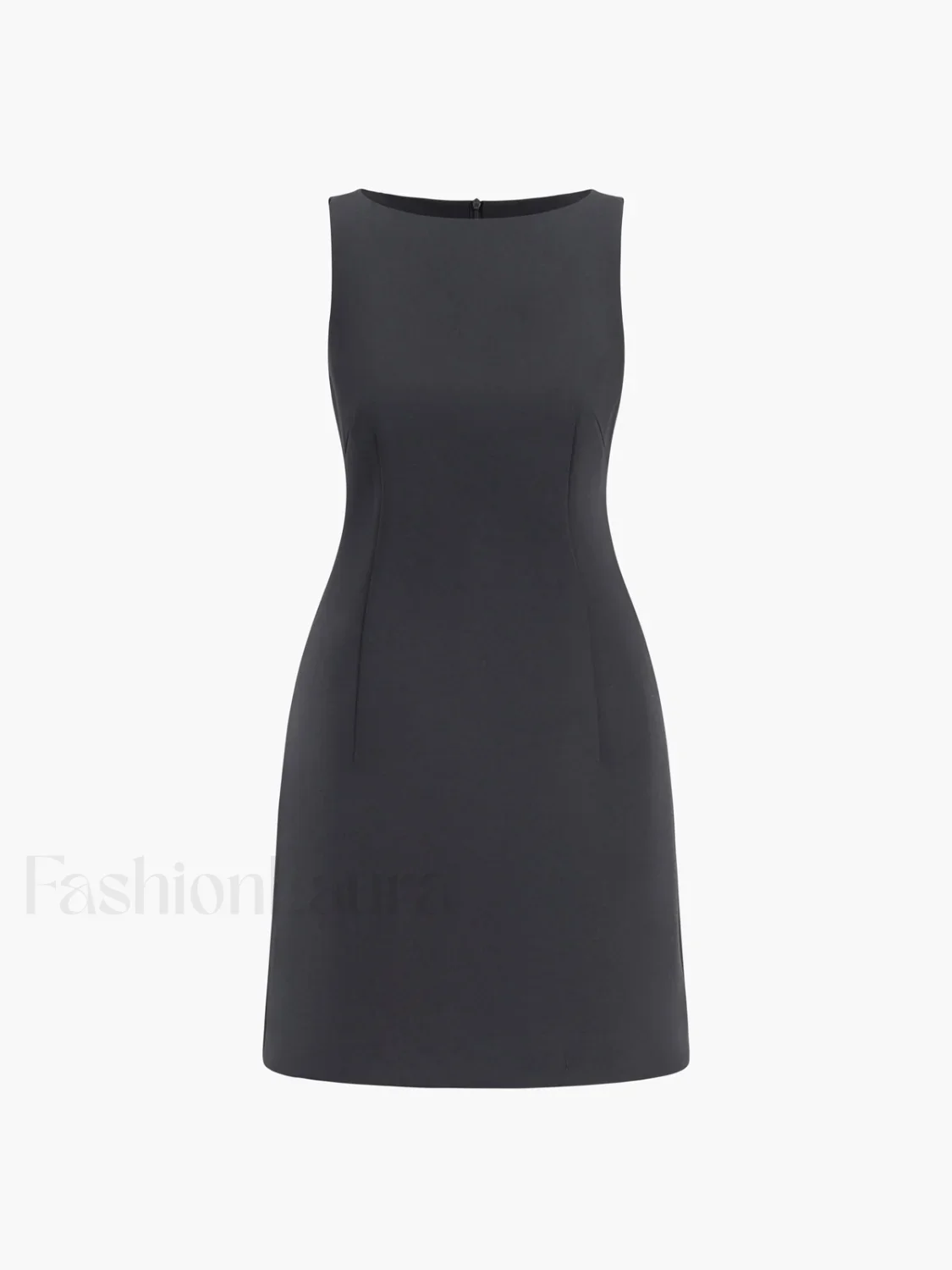 Suiting Sleeveless Short Dress - Image 4