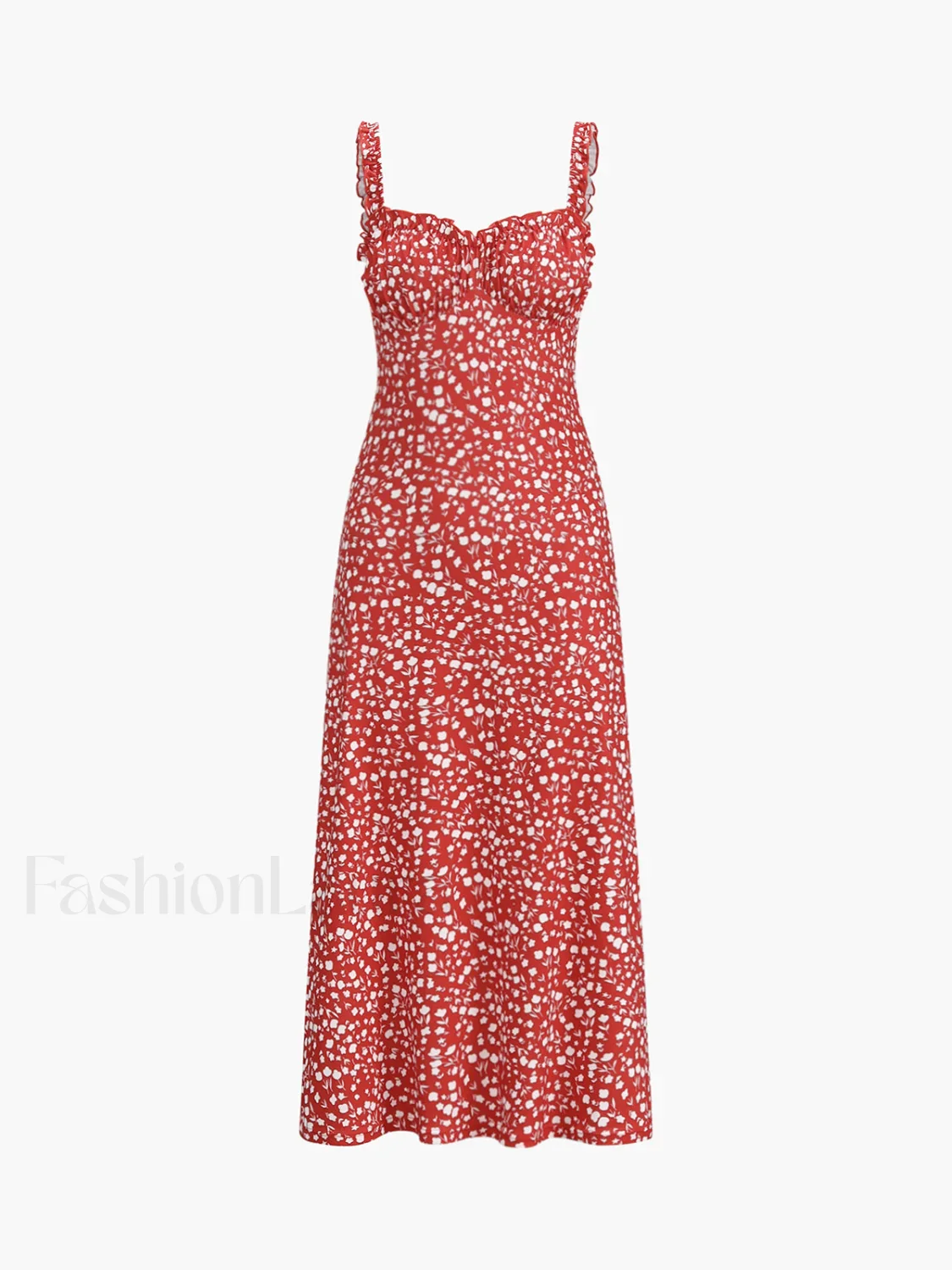 Cami Floral Bohemian Vacation Midi Dress - Image 6