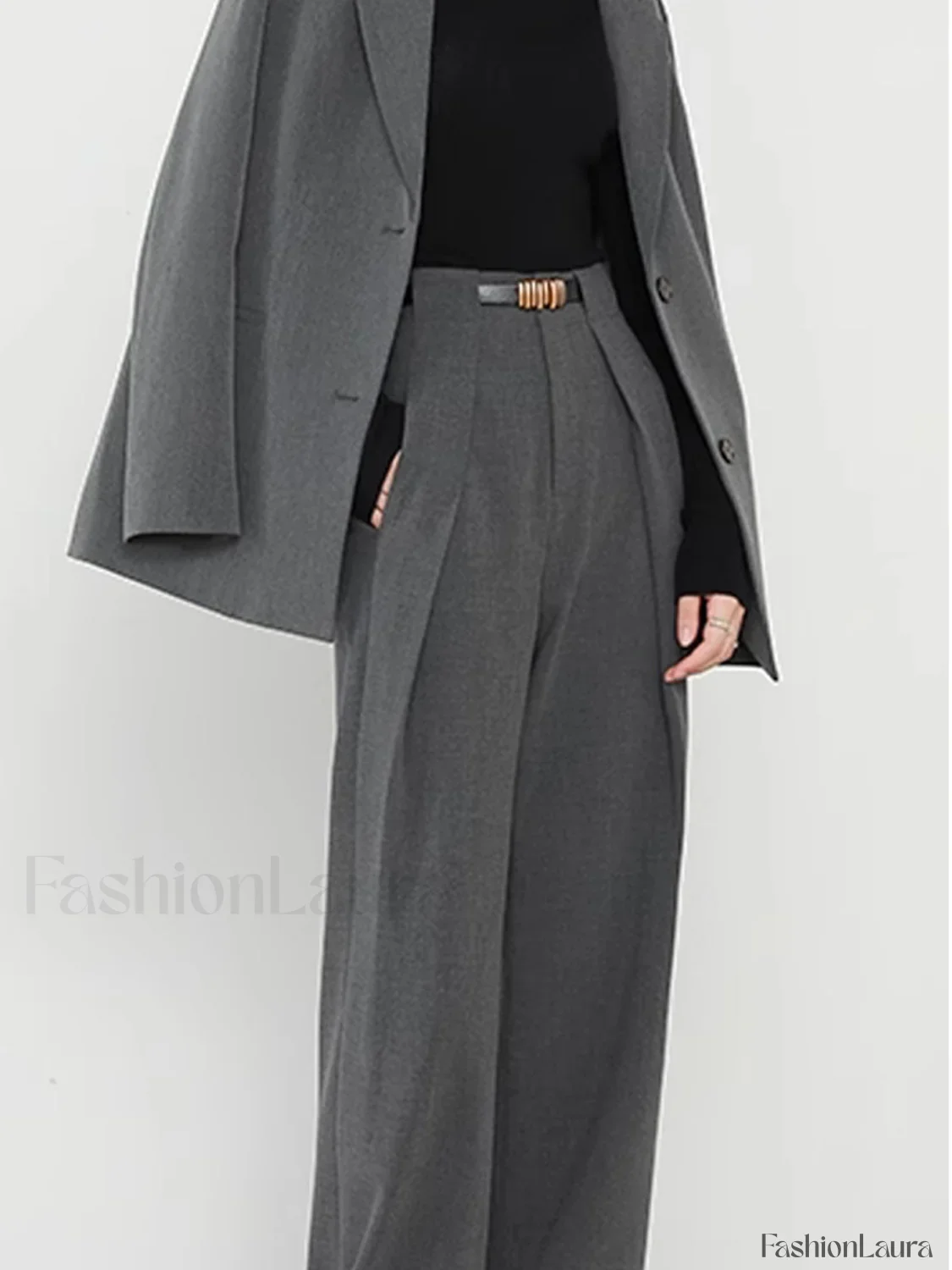 Plain Pockets Straight Pants - Image 6