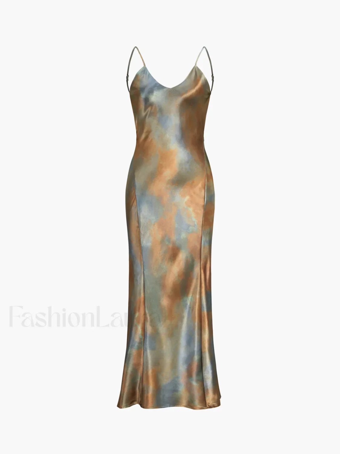 Neptune Satin Open Back Long Dress - Image 11