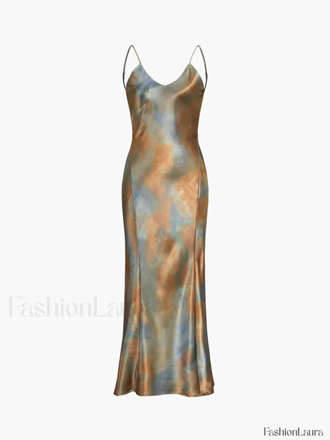 Neptune Satin Open Back Long Dress - Image 17
