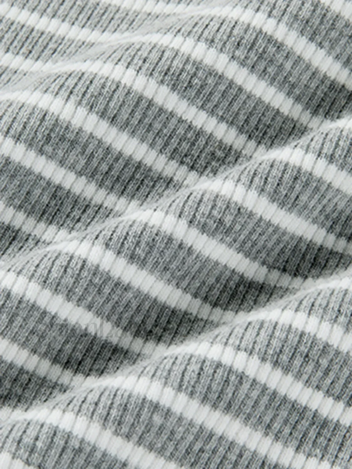Open Back Stripe Long Sleeve Bodysuit - Image 8
