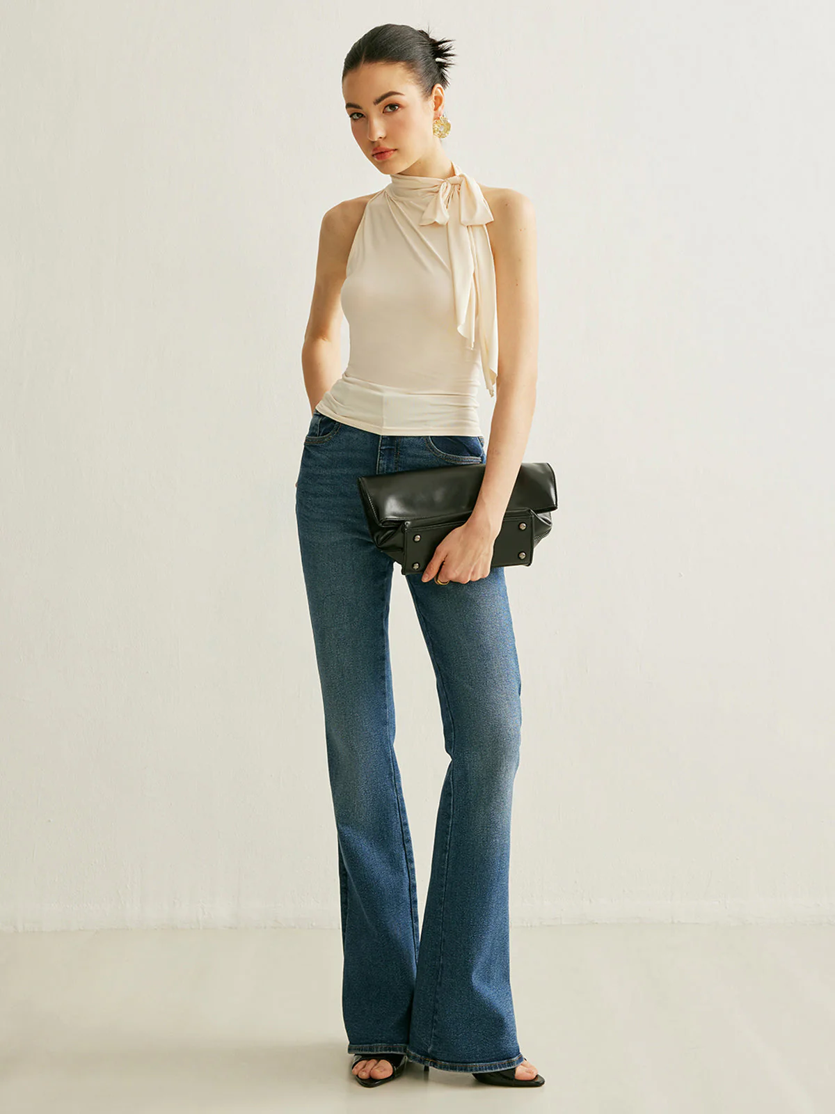 Tie Neck Halter Top - Image 4