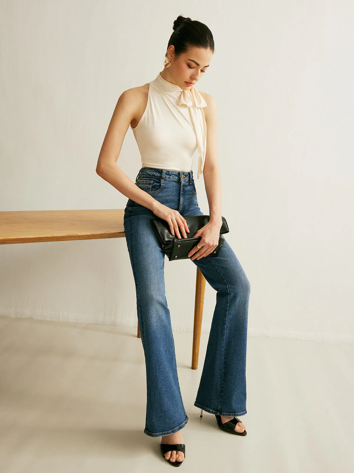 Tie Neck Halter Top - Image 6