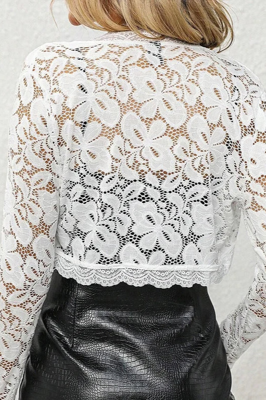 Crochet Lace Shrug Cardigan - Image 18