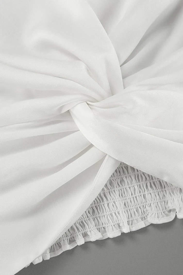 Cropped Long Sleeve Pullover Blouse - Image 5