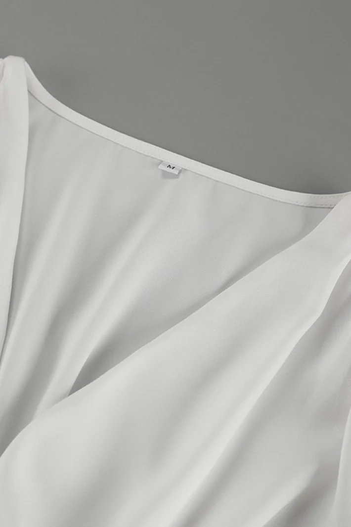 Cropped Long Sleeve Pullover Blouse - Image 6