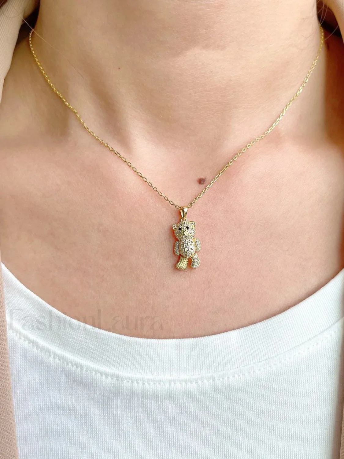 Crystal Bear Necklace - Image 6