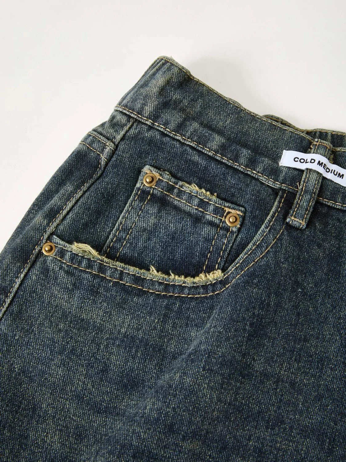 Dark Wash Vintage Baggy Boyfriend Jeans - Image 12
