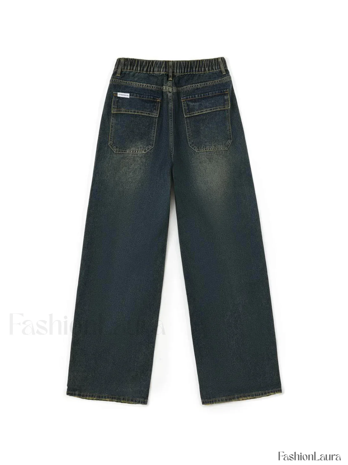 Dark Wash Vintage Baggy Boyfriend Jeans - Image 21