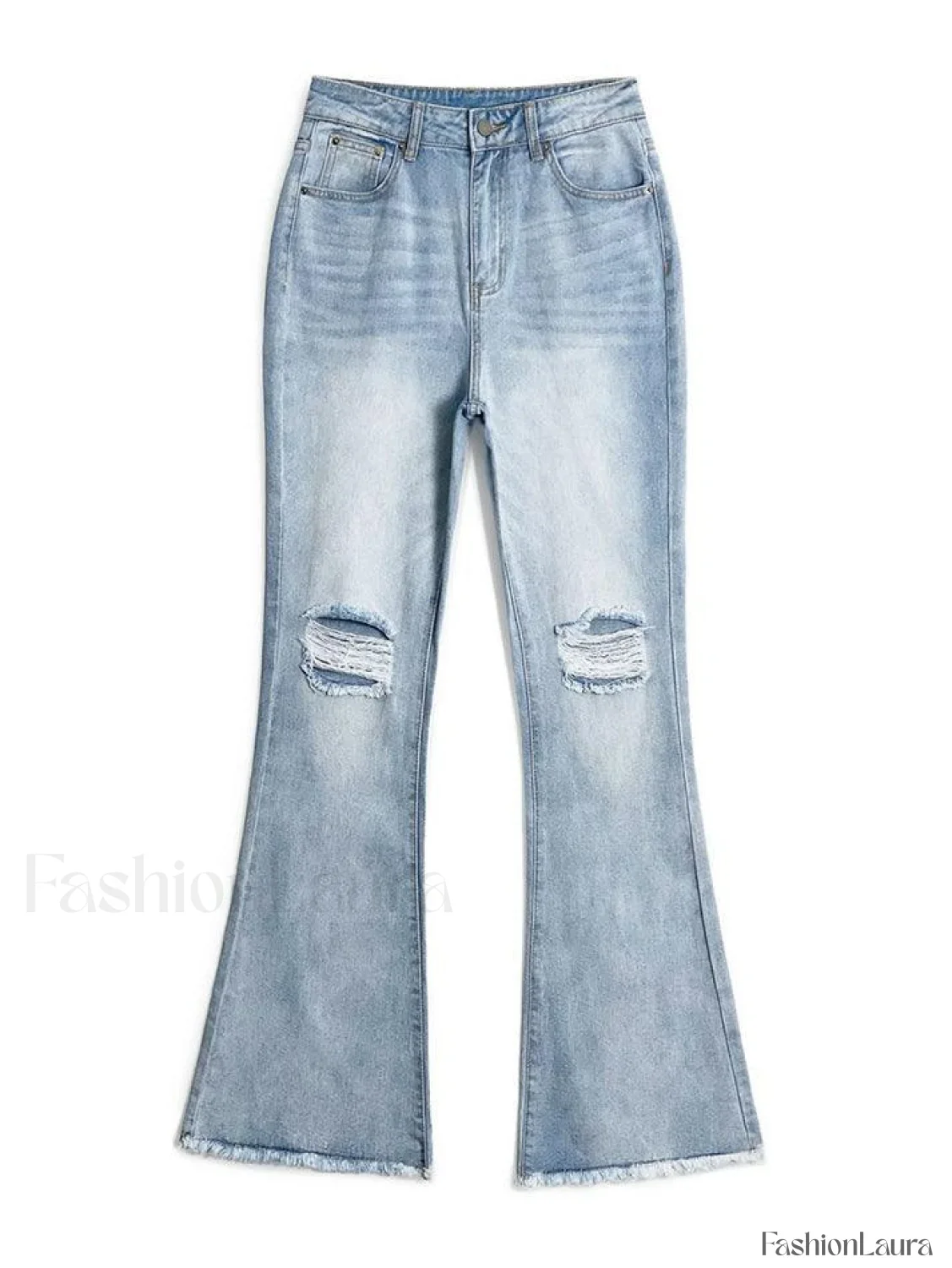 Distressed High Waist Ripped Jeans - Image 18