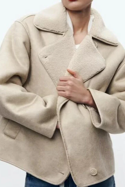 Double-Faced Shearling Jacket - Image 2