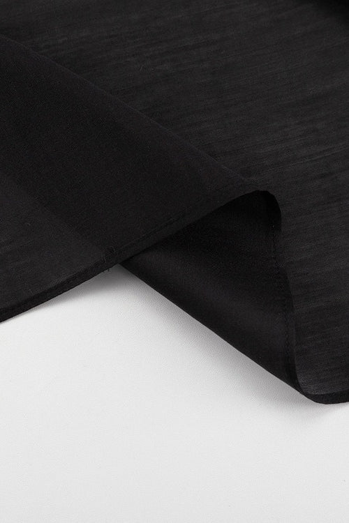 Double Layer Sheer Black High Slit Bodycon Skirt - Image 11