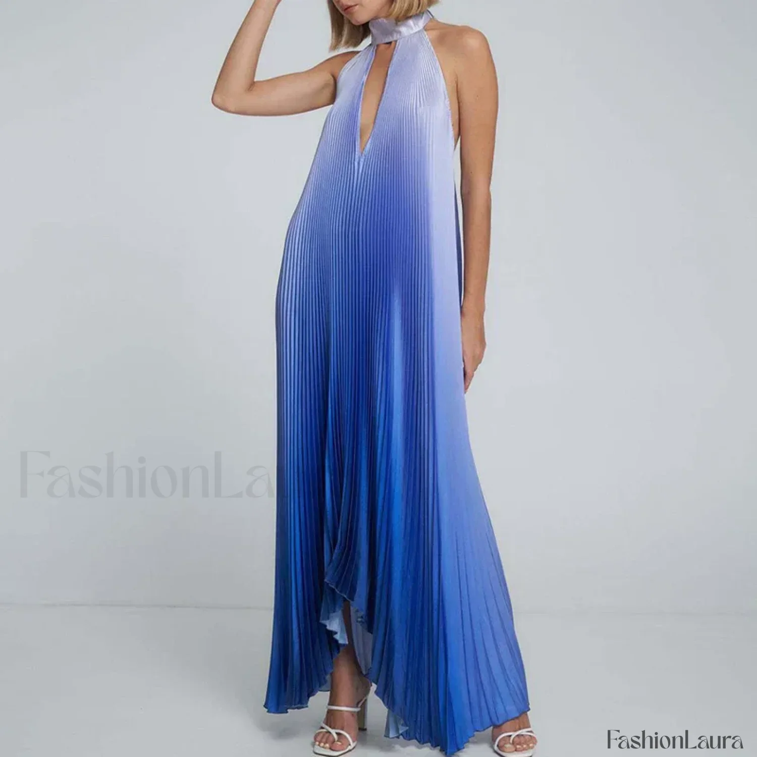 Draped Ethnic Hem Printed Maxi Dress - Image 18
