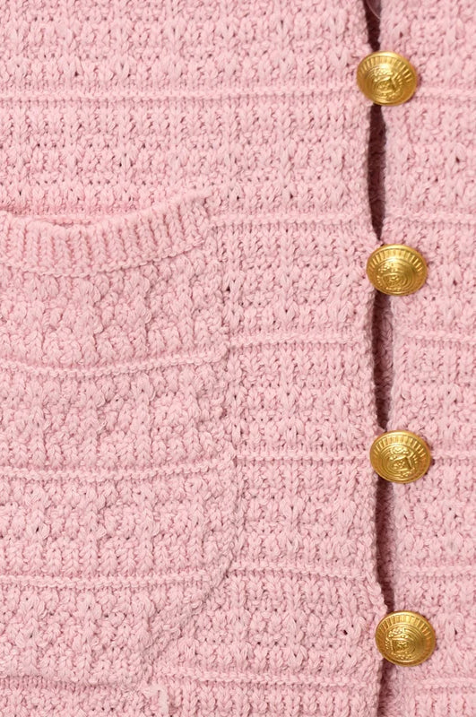 Elegant Knitted Short Sleeve Cropped Cardigan - Image 11