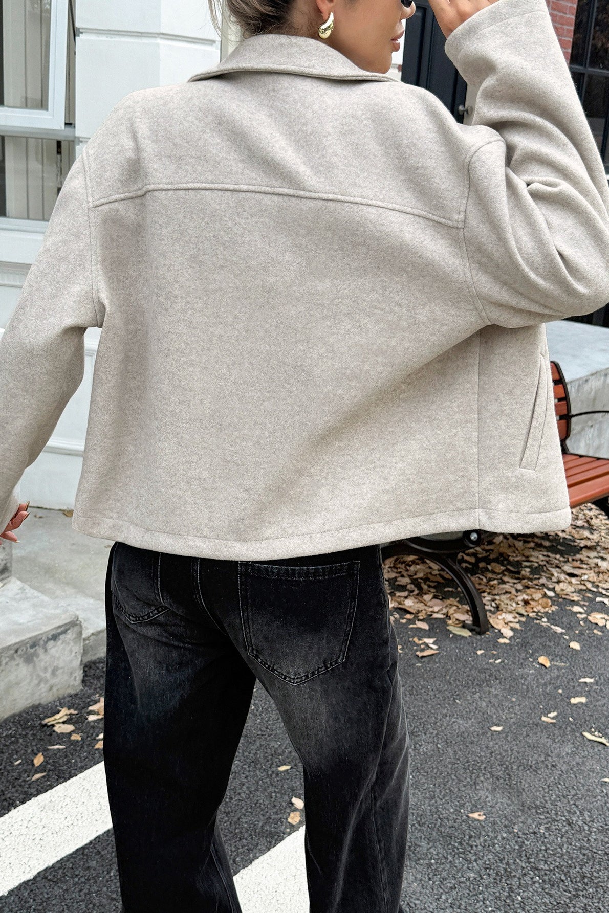 Elegant Long Sleeve Versatile Jacket - Image 3