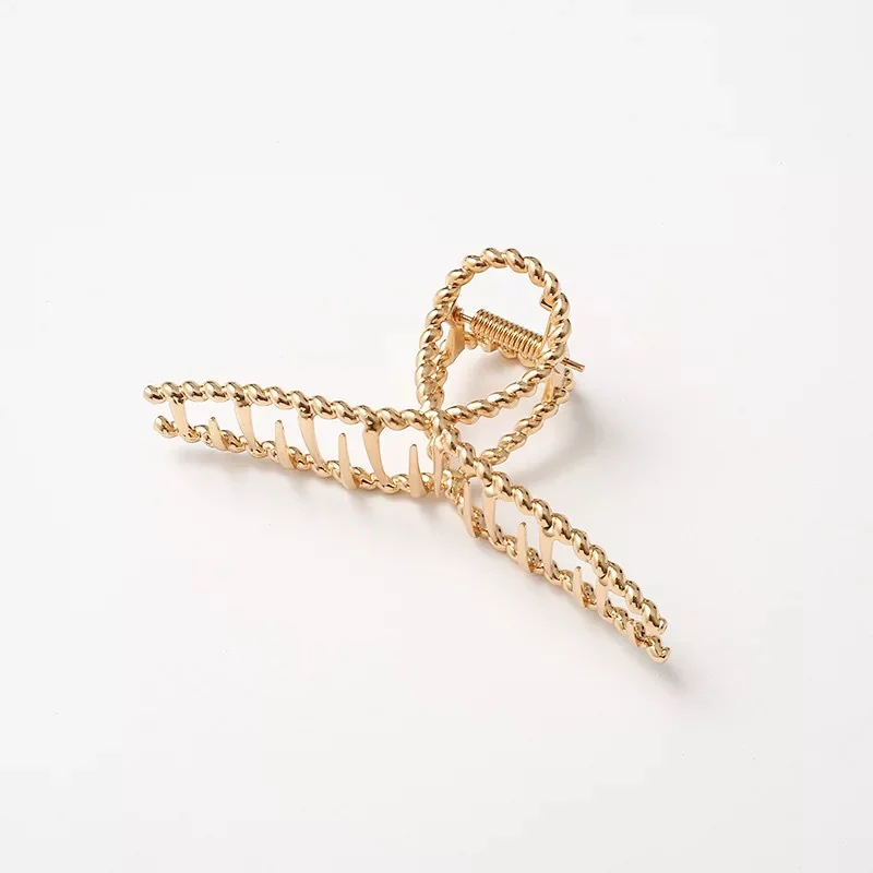 Elegant Minimalist Metal Hair Claw - Image 4