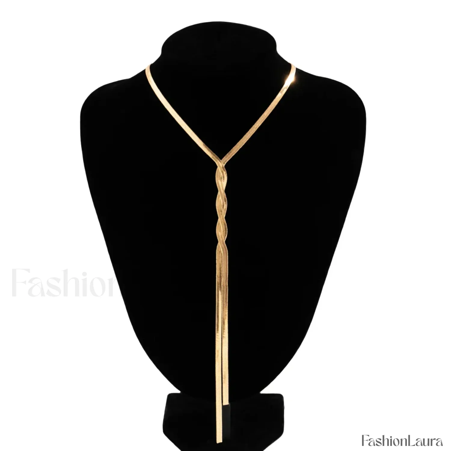 Adjustable Flat Temperament Weave Link Chest New Necklace - Image 28