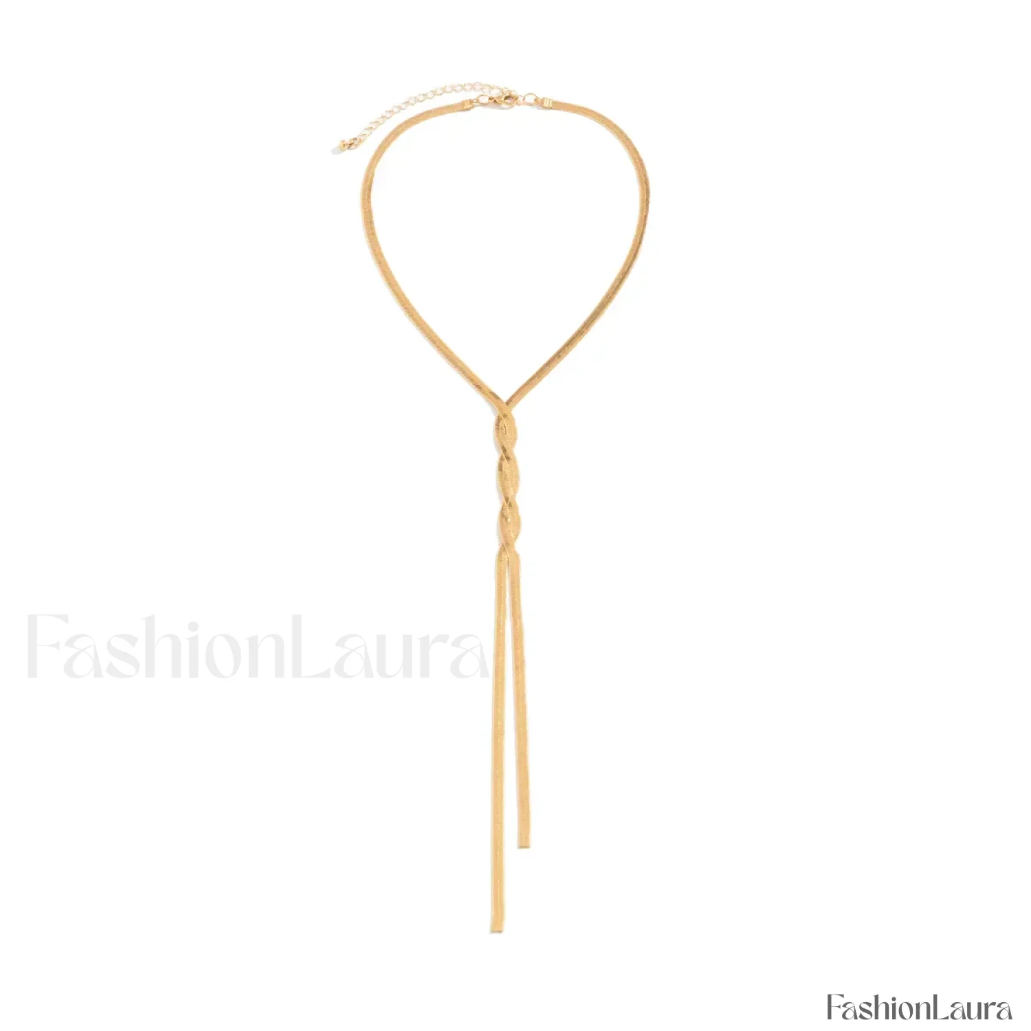 Adjustable Flat Temperament Weave Link Chest New Necklace - Image 29