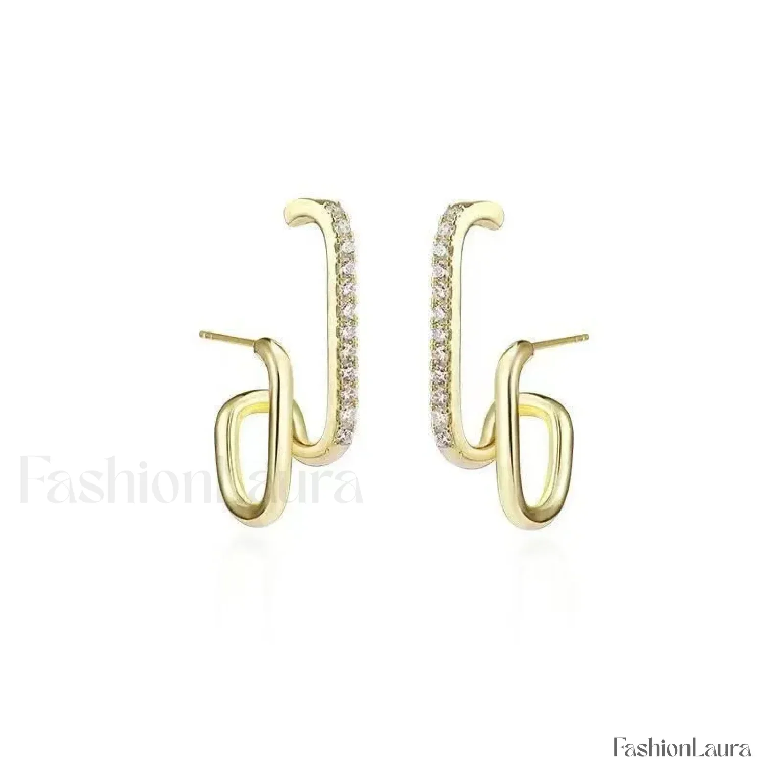 Bright Crystal Luxury Korean Unusual Claw Stud Irregular Pearl Earring - Image 72