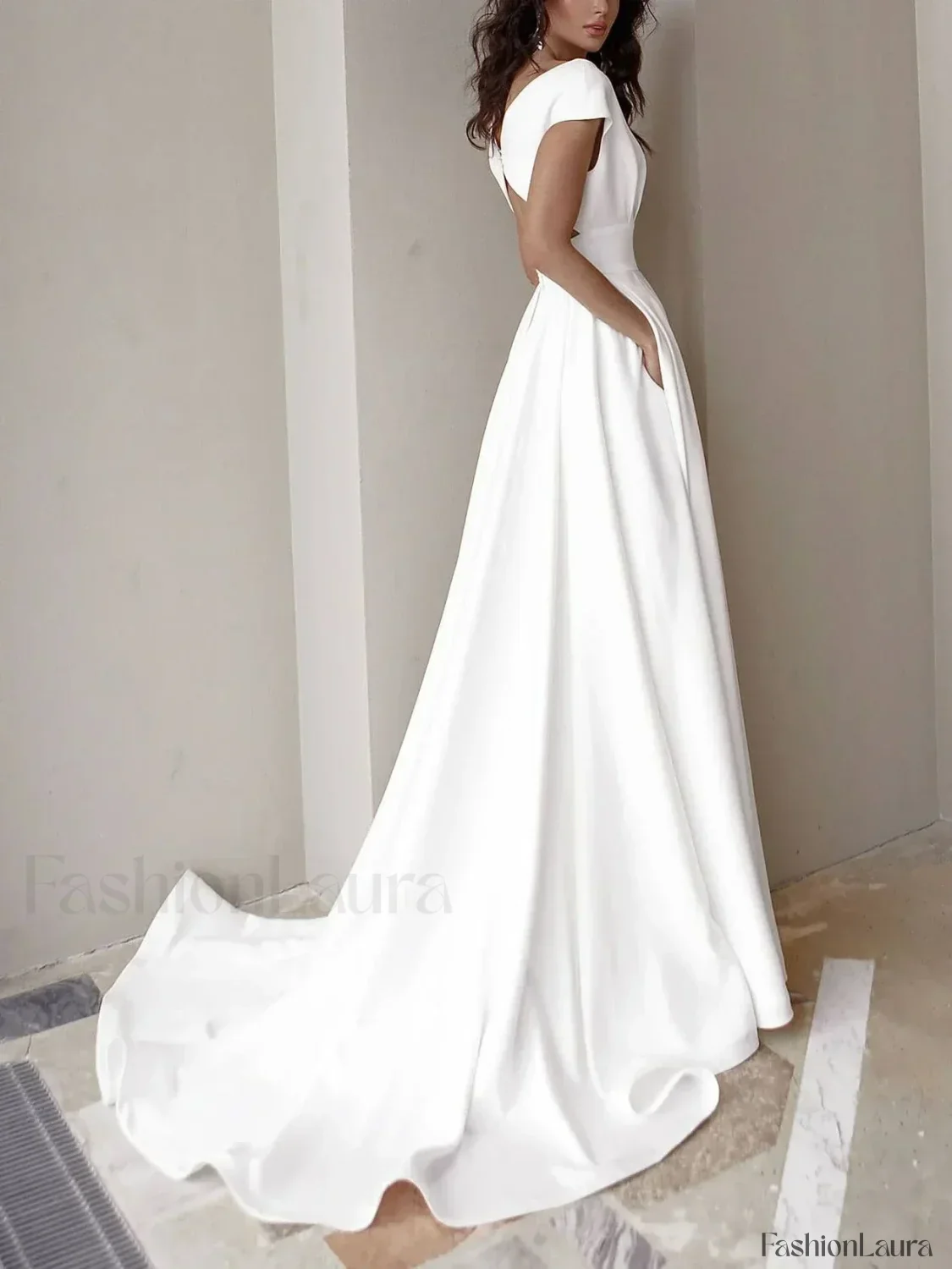 V-neck Ruffled Evening Long High Waist Elegant Party 2024 New Sexy Irregular Graduation Prom Dress - Image 25