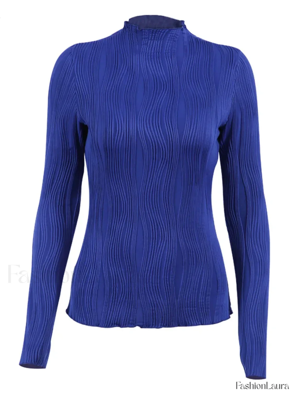 Chic Jersey Turtleneck Long Sleeve Tee - Image 18