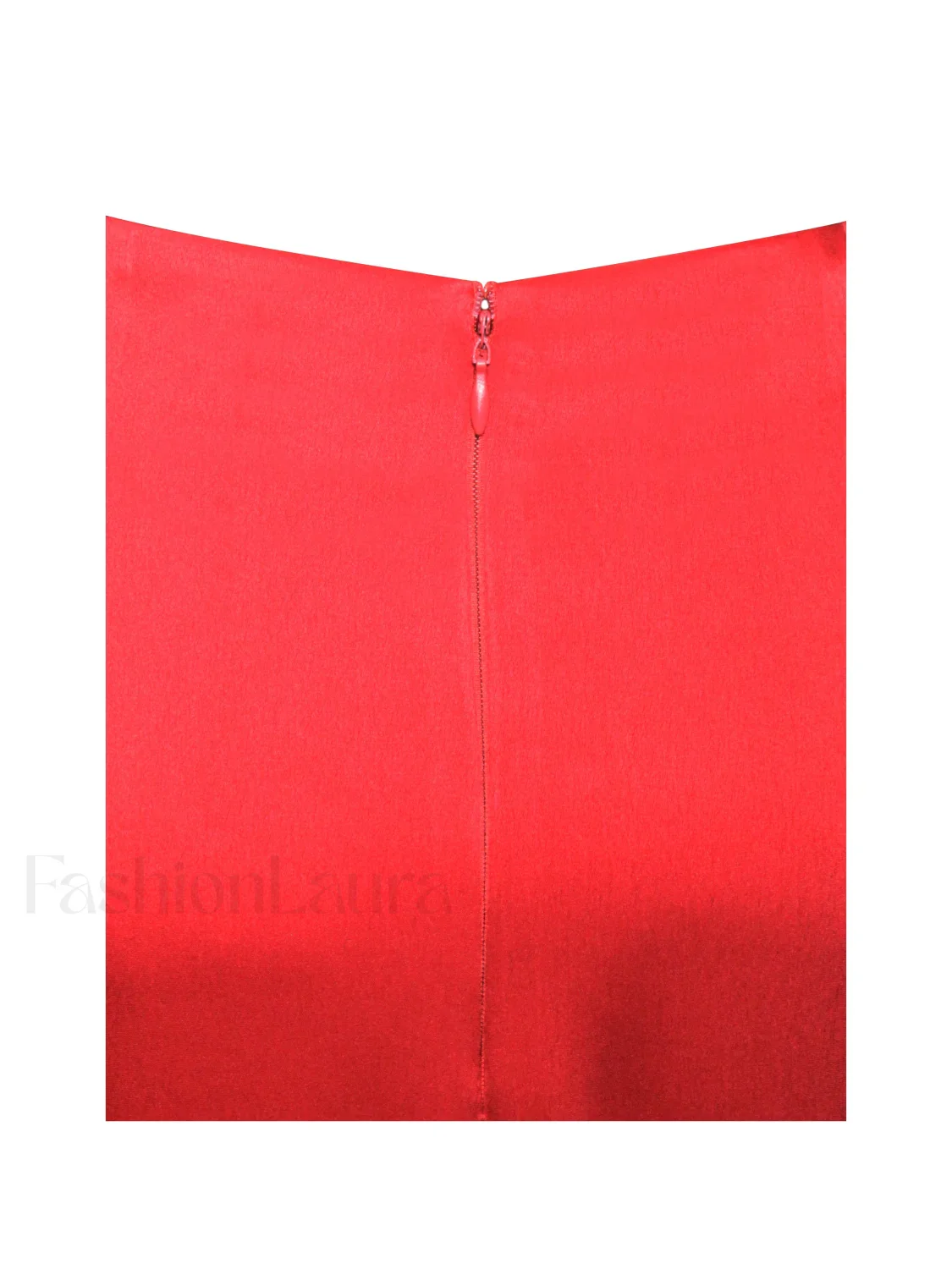 Kadesha Red Crystal High Graceful Slit Satin Corset Gown - Image 15