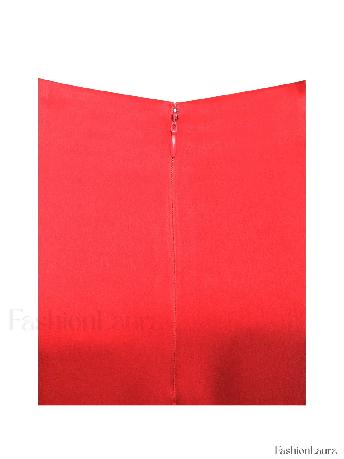 Kadesha Red Crystal High Graceful Slit Satin Corset Gown - Image 16