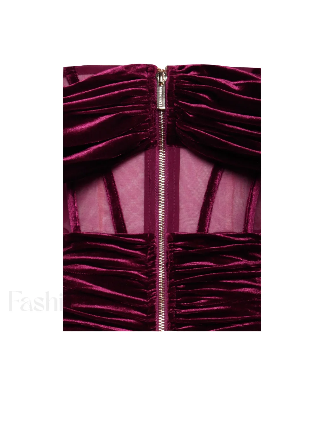 Irisa Burgundy Draping Charming Off Shoulder Corset Dress - Image 18