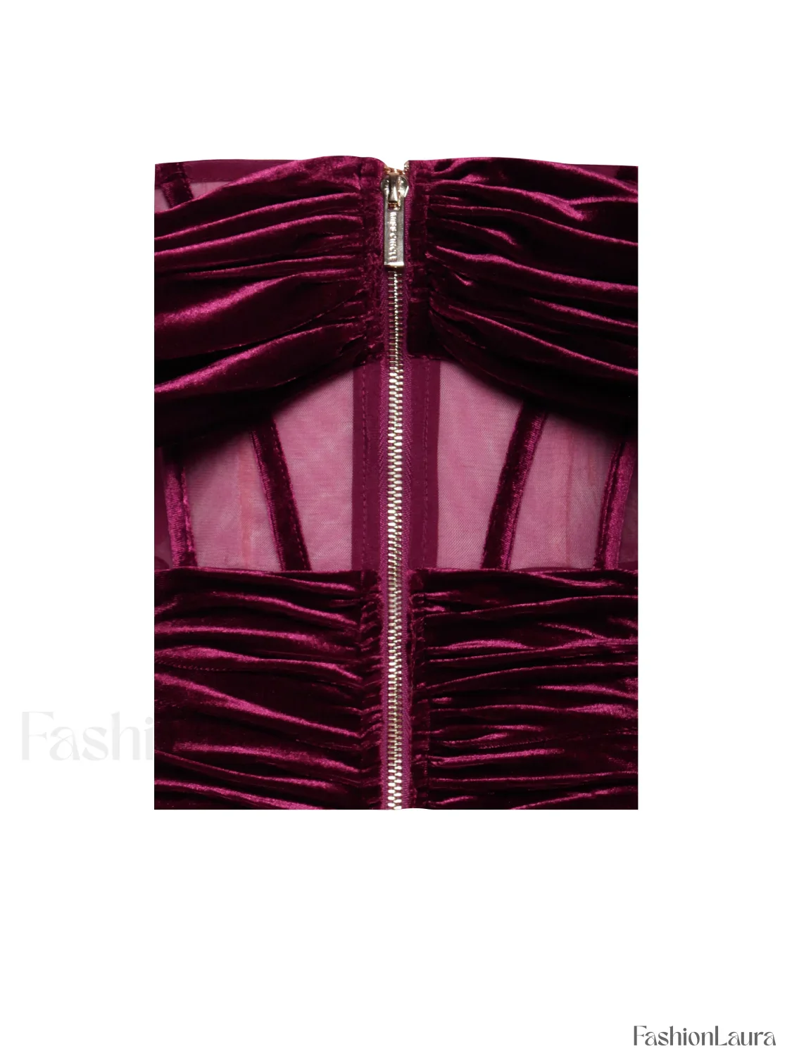 Irisa Burgundy Draping Charming Off Shoulder Corset Dress - Image 35
