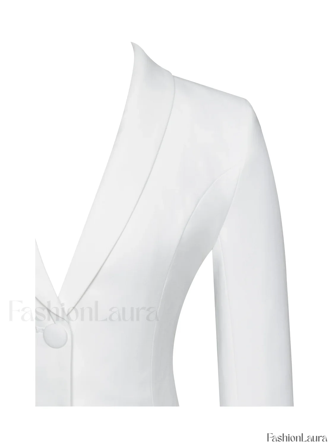 Delia White Blazer Charming Dress with Pleated Detail - Image 17