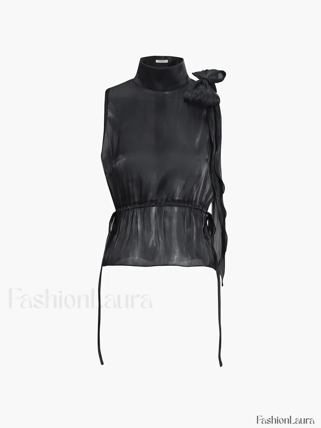 Lace Up Bow Trendy Sleeveless Tank Top - Image 13