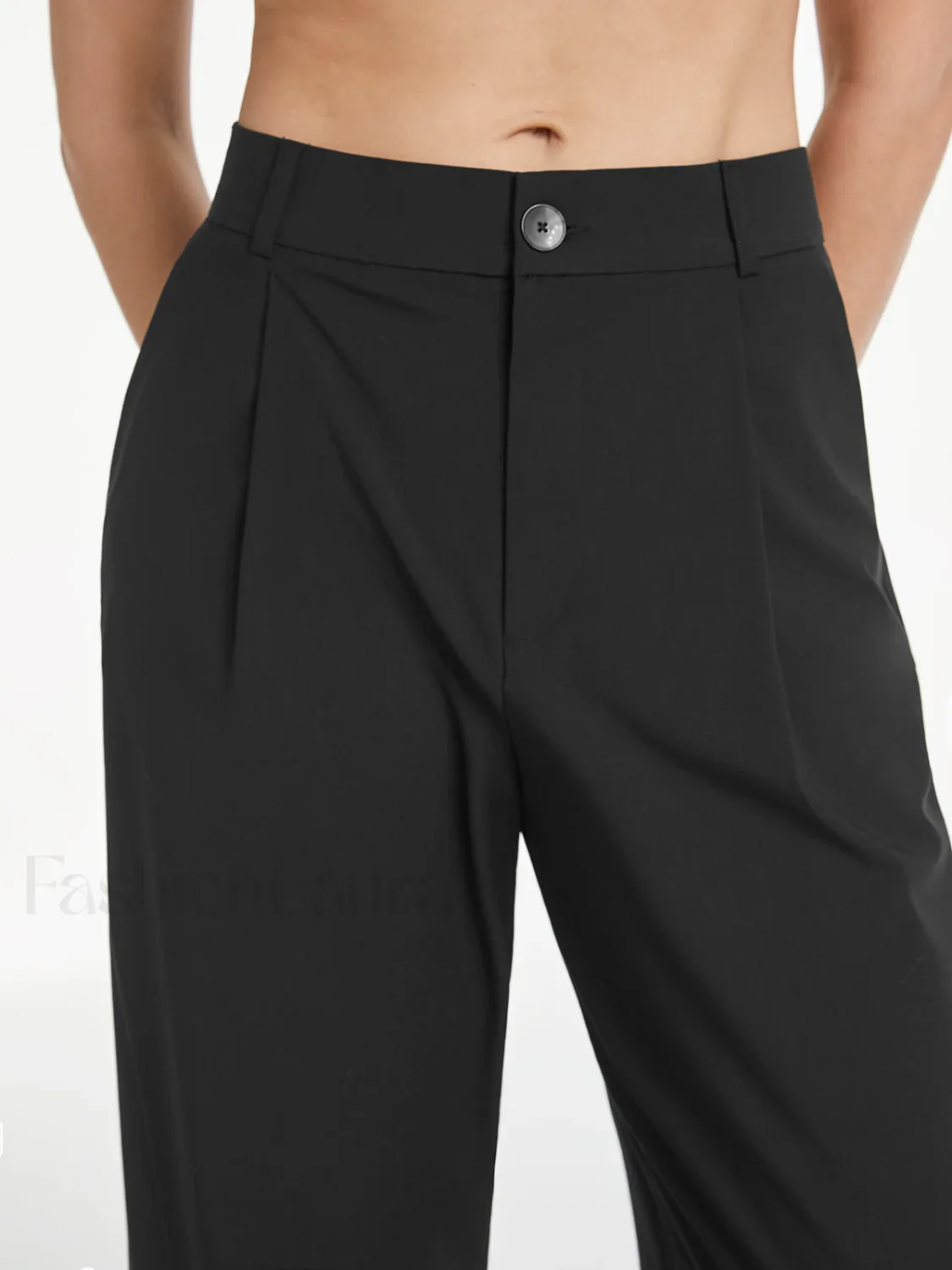 High Waisted Relaxed Trendy Straight Leg Dress Pants - Image 12