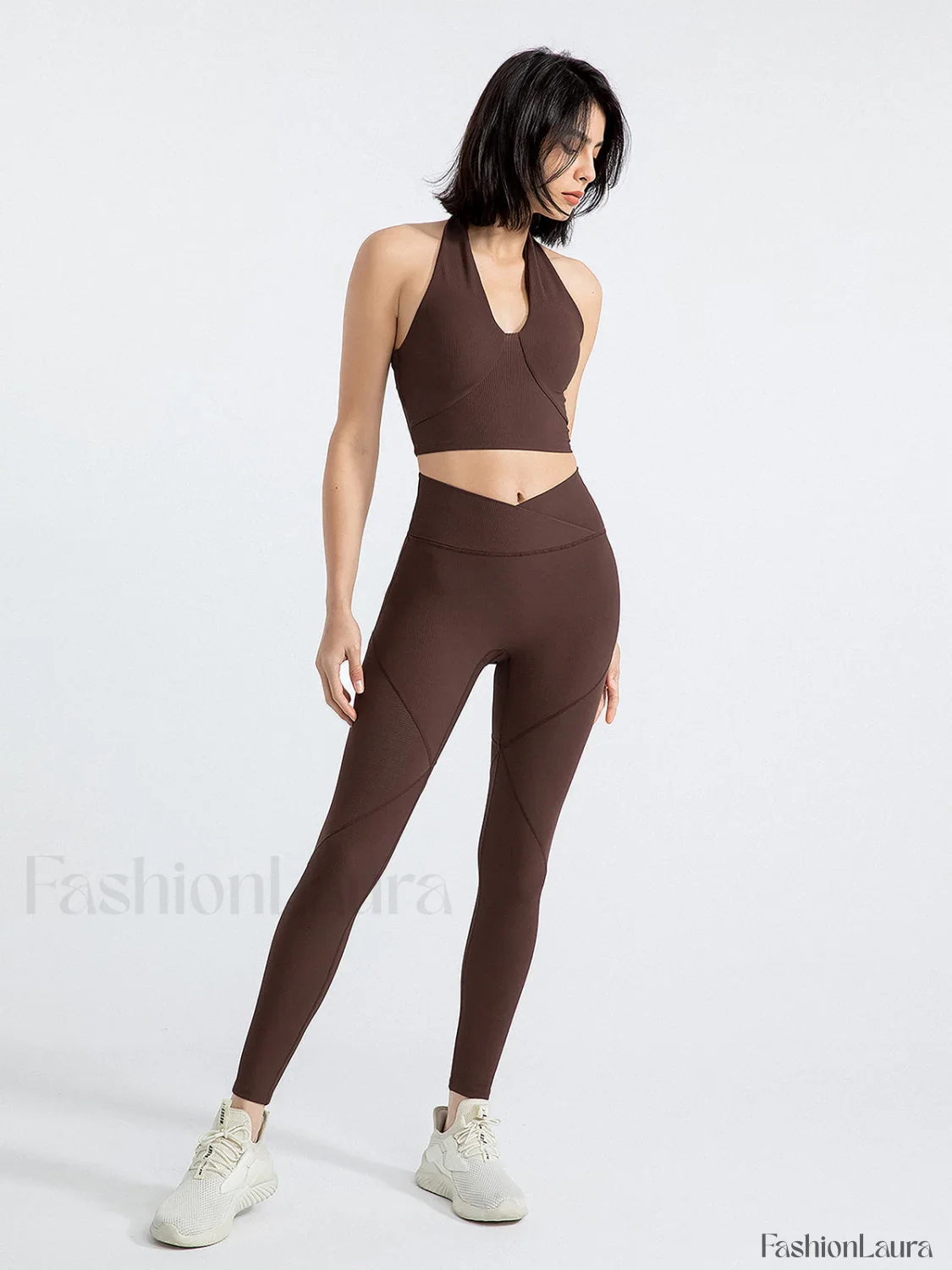 Halter Cropped Graceful Tank Top - Image 26