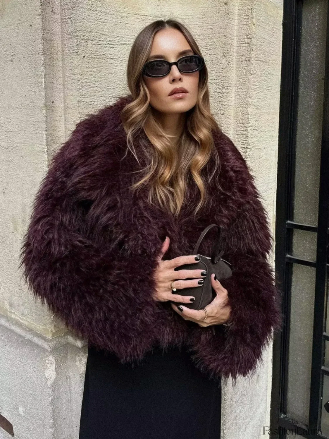Fuzzy Faux Graceful Fur Short Coat - Image 18