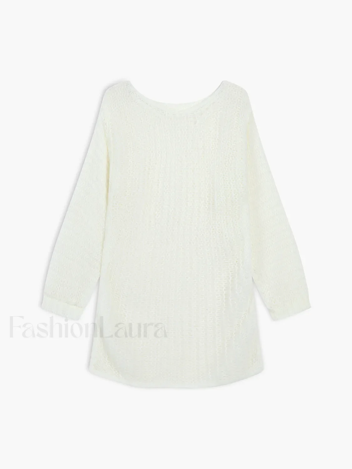 Open Knit Graceful Oversized Sweater - Image 6