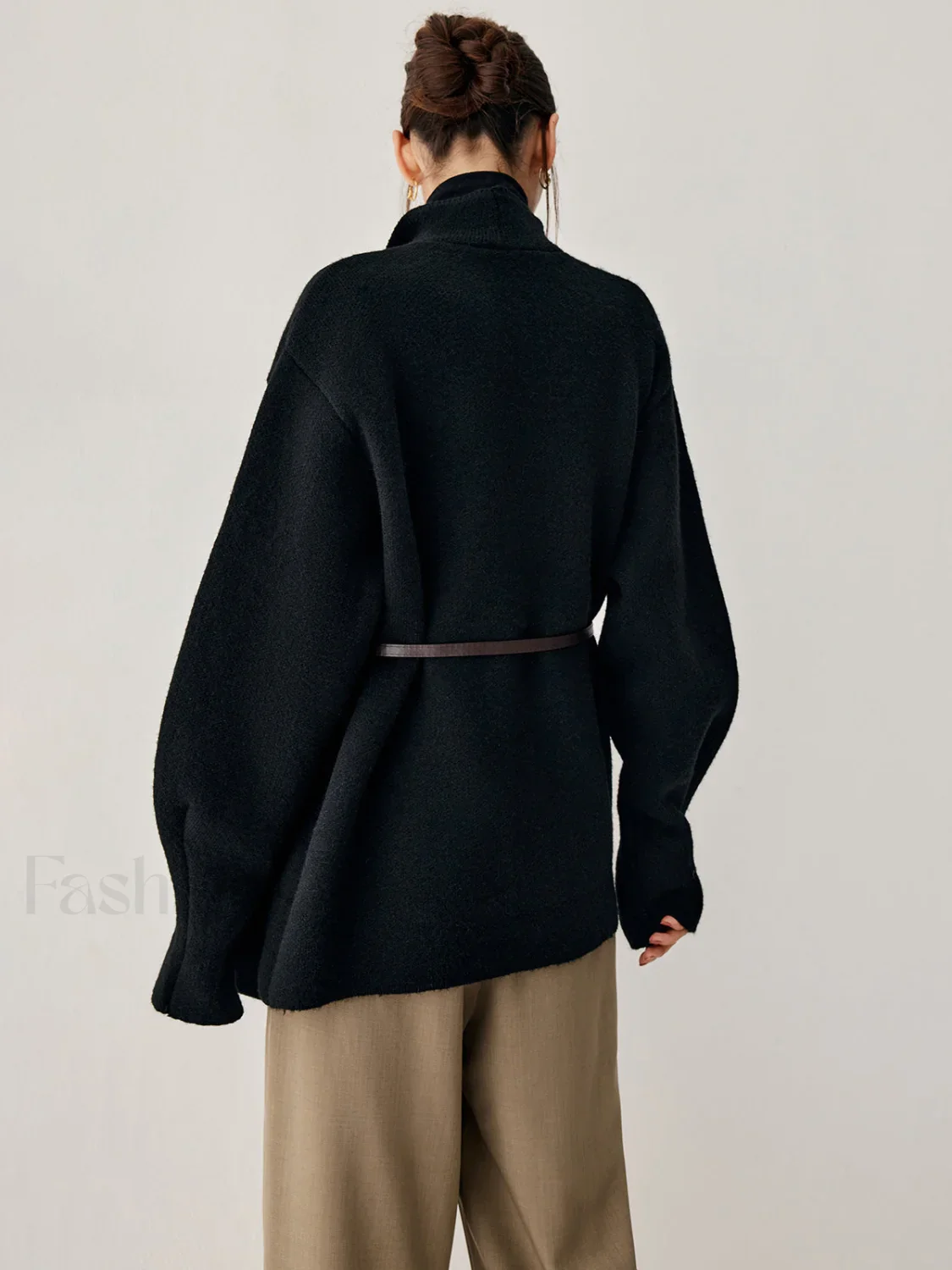 Open Collar Graceful Kimono Cardigan - Image 5