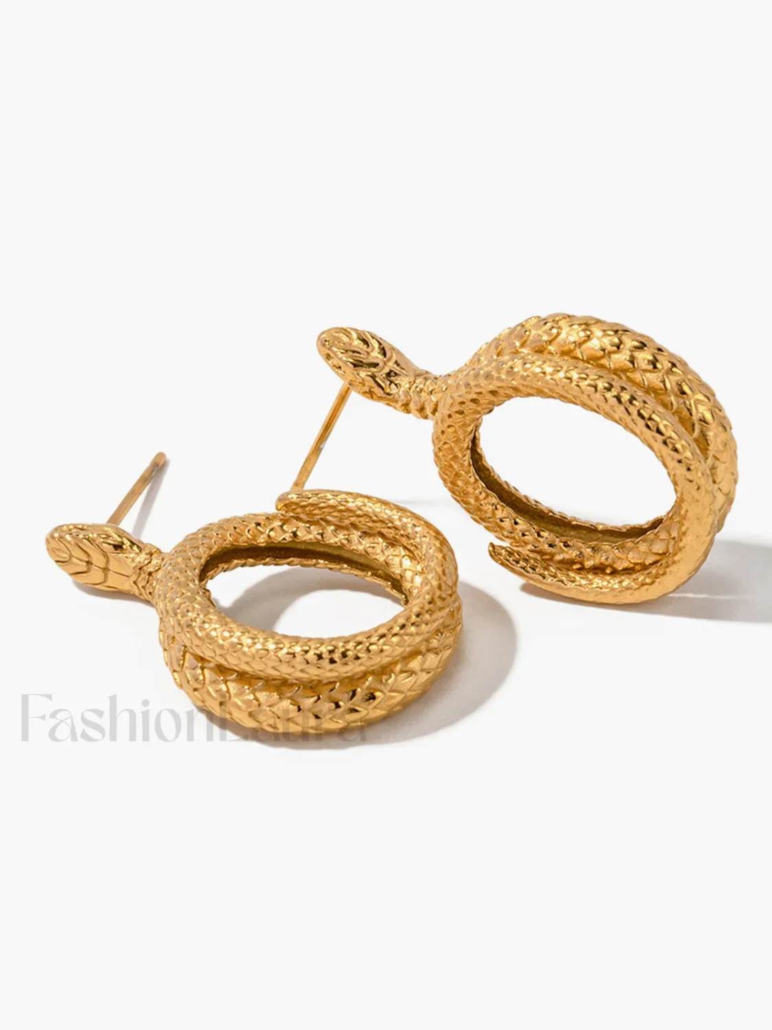 Snake Charming Shape Earrings - Image 3