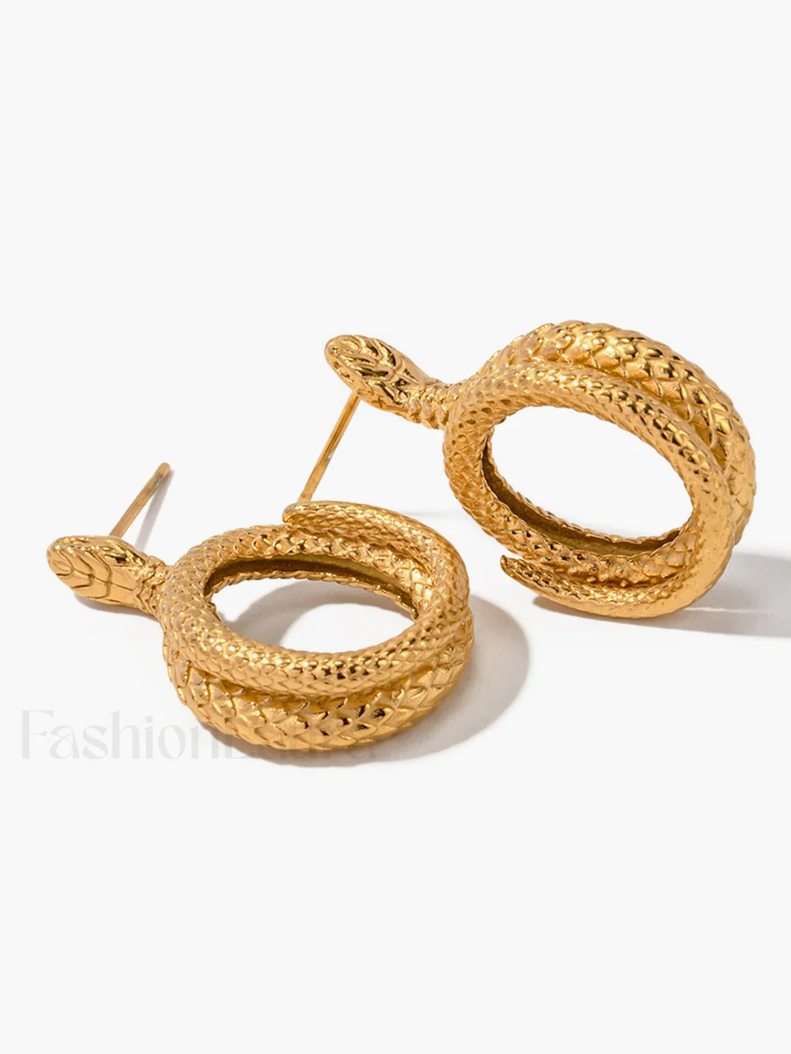 Snake Charming Shape Earrings - Image 4